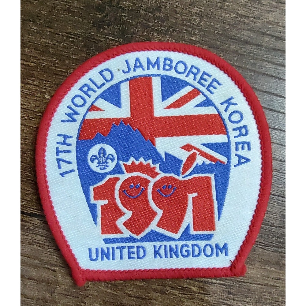 BOY SCOUT 17TH WORLD JAMBOREE 1991 KOREA UNITED KINGDOM UK CONTINGENT PATCH